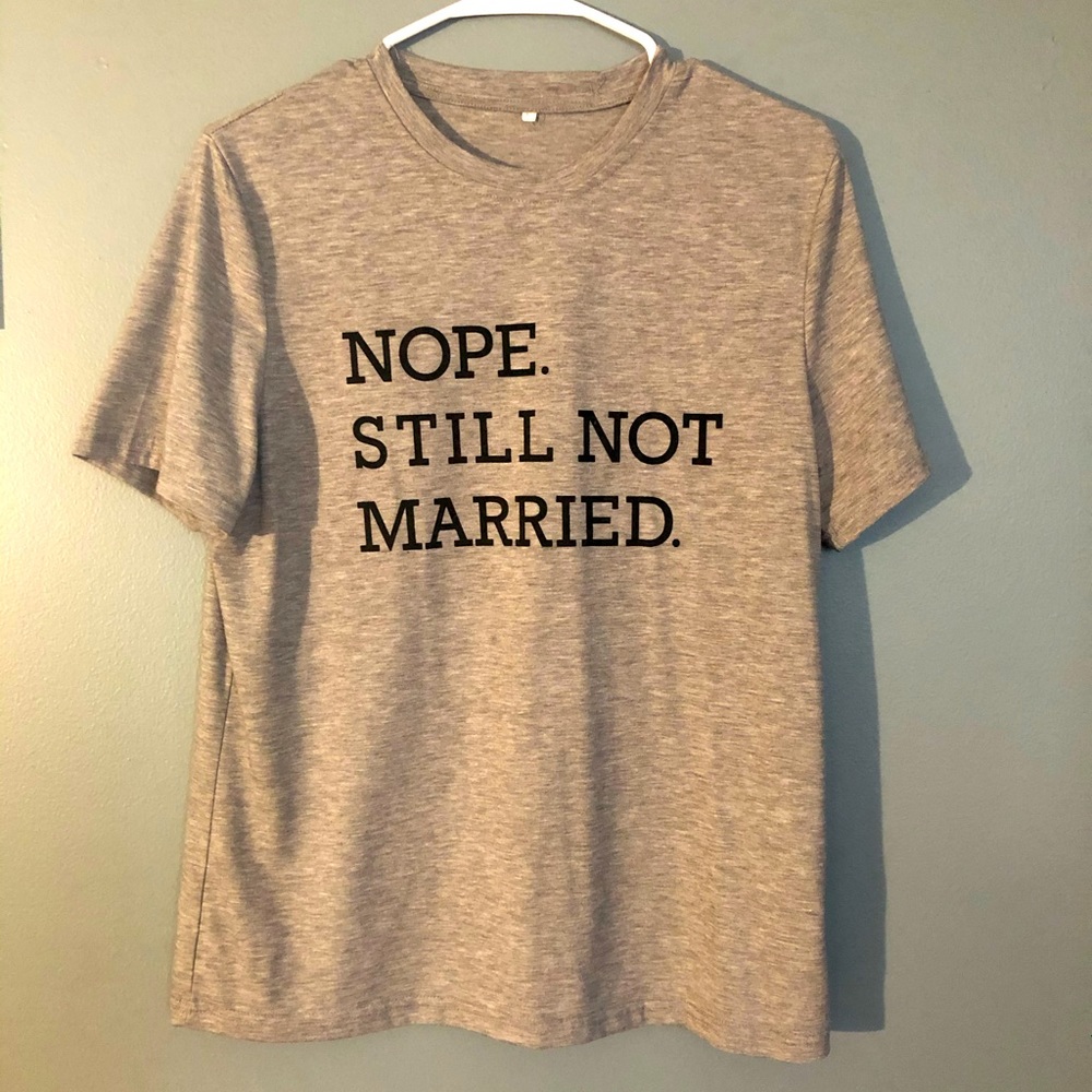 Women’s heather grey large t shirt
